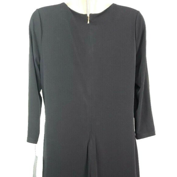 Thalia Sodi Fortaleza Macy's Deep Black Dress Med - Picture 6 of 14